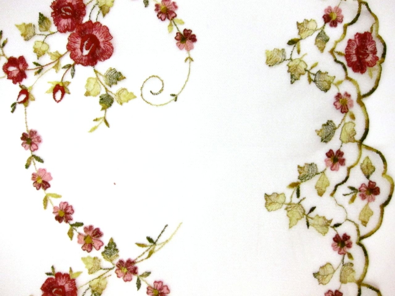 Embroidered Metallic Illusion in Silver0