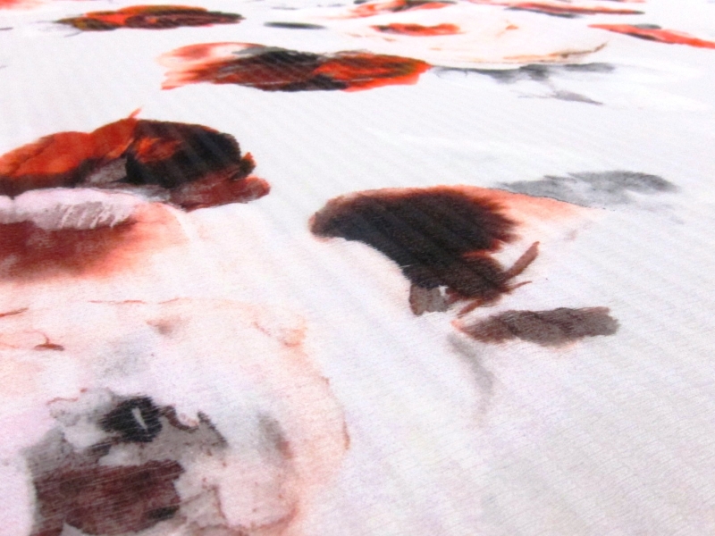 Printed Silk Organza Cloqué2