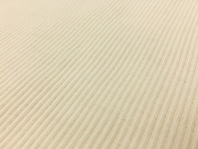 Virgin Wool Rib Knit in Winter White1