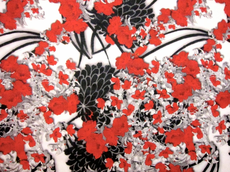 Printed Silk Chiffon0