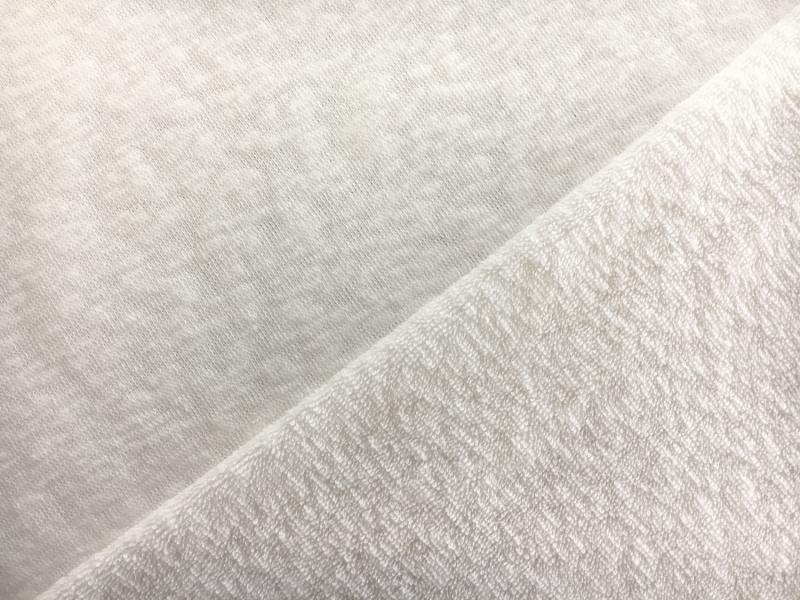 Japanese Cotton Blend Terry Knit in White0