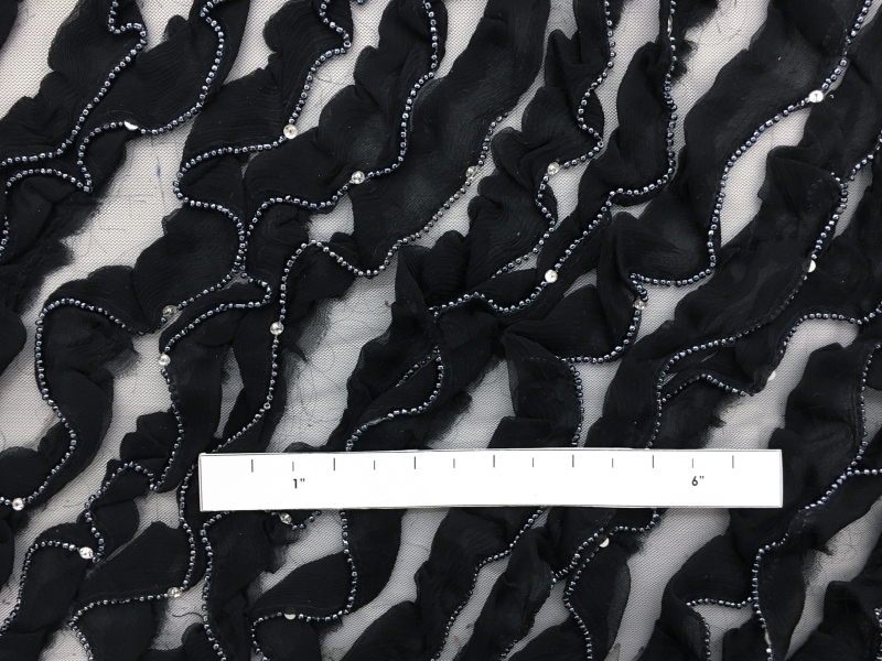 REDUCED Beaded Ruffles on Tulle1