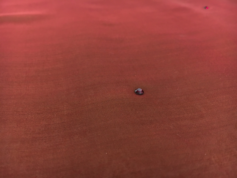 Swarovski Crystals on Silk Chiffon0