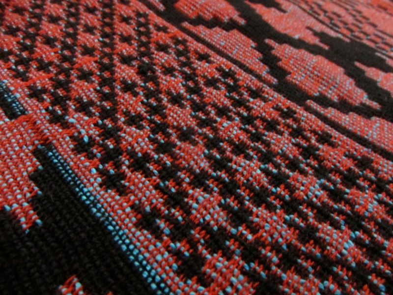 Cotton Doubleface Native Brocade Stripe2