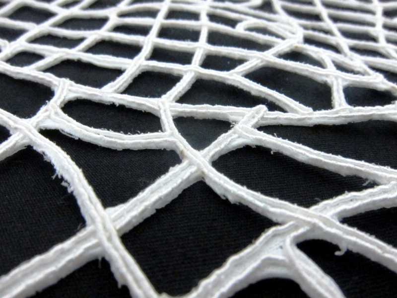 Corded Cut Satin in Ivory2