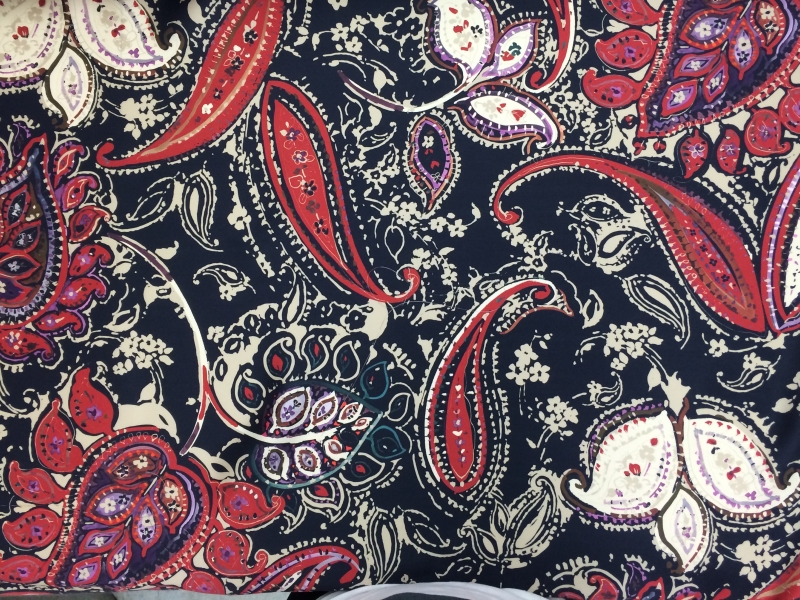 Printed Silk Mikado0