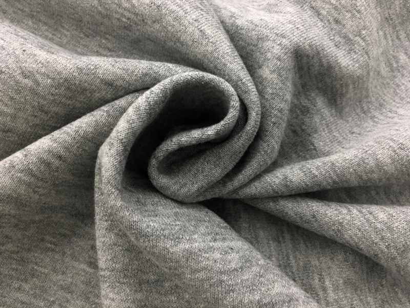 Japanese Cotton French Terry in Heather Grey1