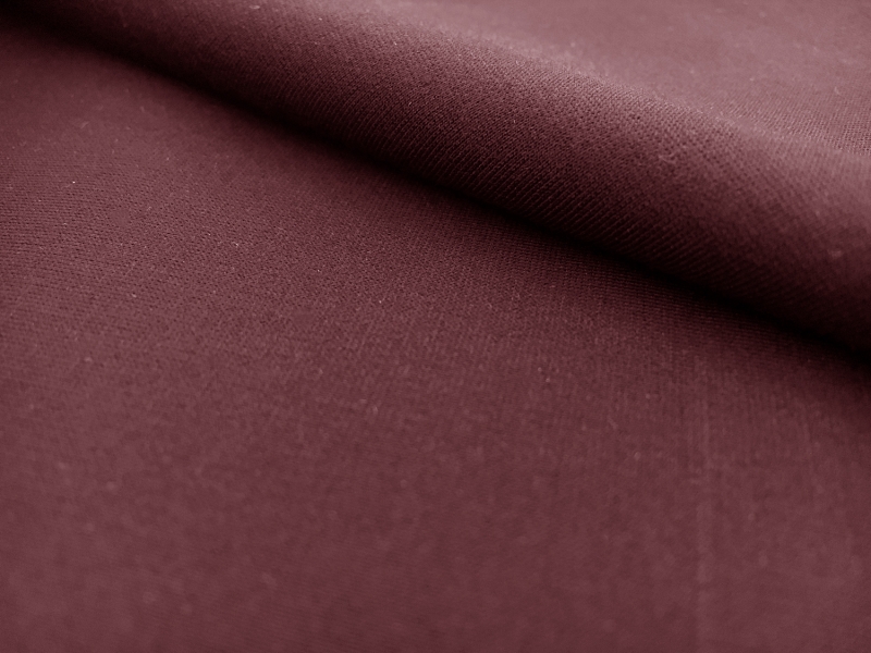 Lightweight Rayon Blend Ponte Knit in Wine0