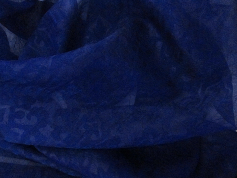 Crinkle Jacquard Silk Chiffon1