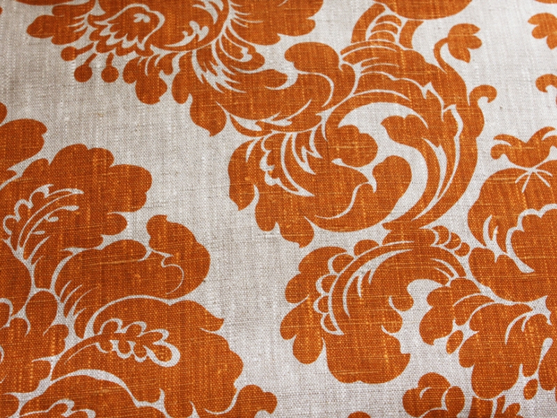 Linen Upholstery Filigree Print1