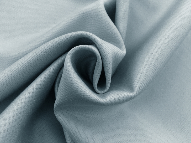 Italian Wool Satin Faille in Powder Blue1
