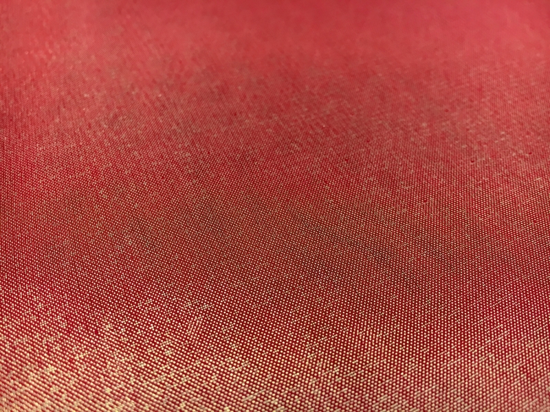 Microfiber Gold Metallic Chiffon in Red2