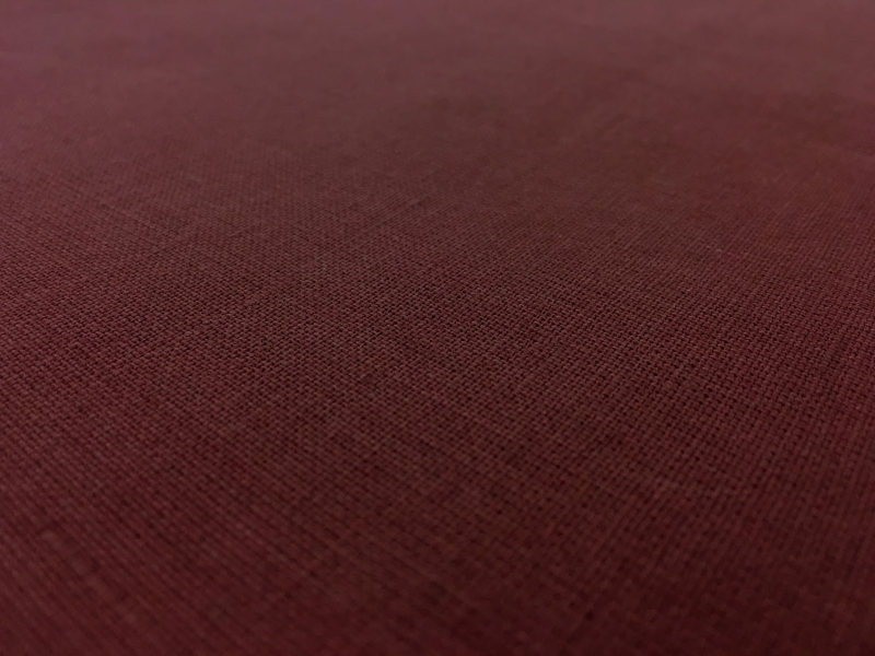 Italino Handkerchief Linen in Bordeaux0