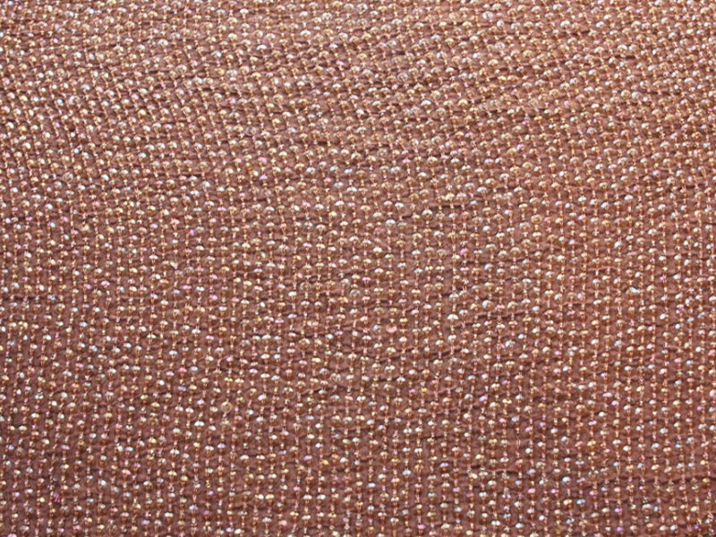 Sequins on Silk Chiffon0