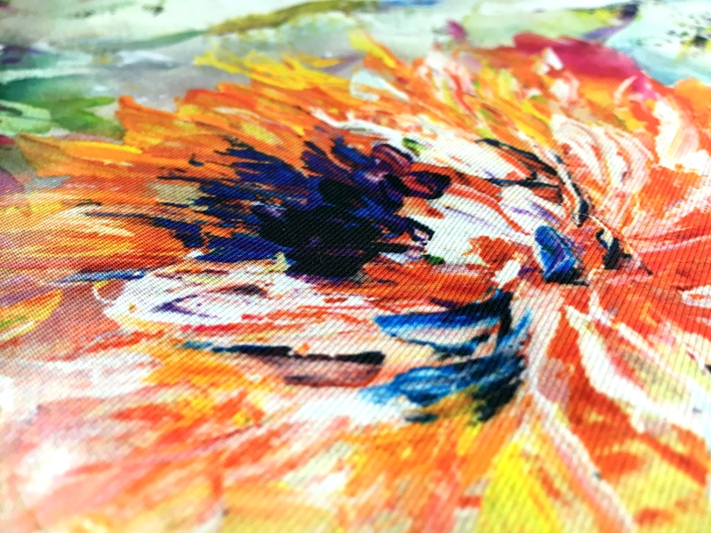 Polyester Mikado with Printed Abstract Brush Strokes2