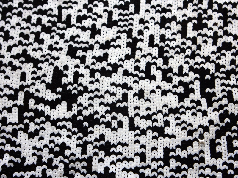 Sequins on Silk Chiffon1