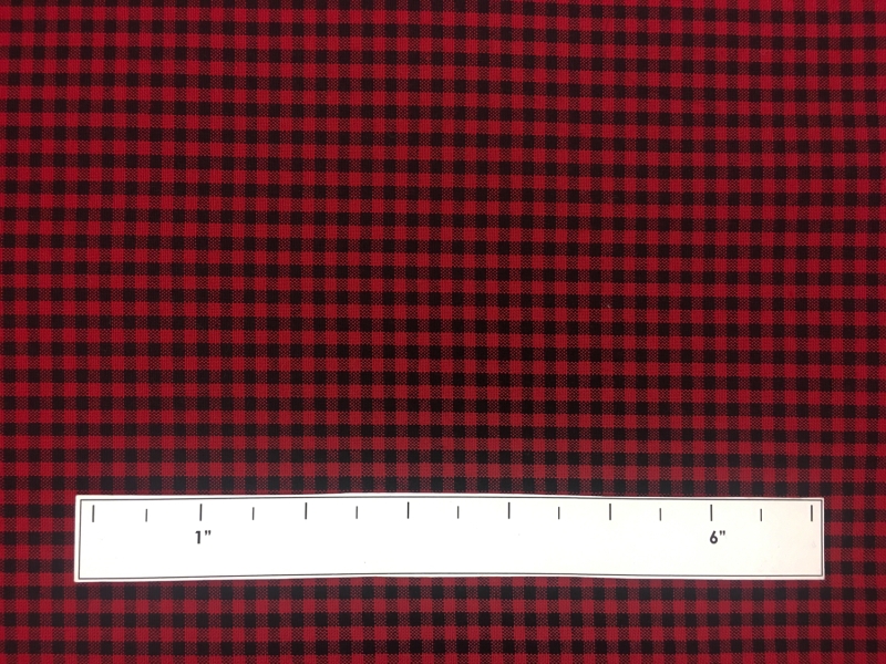 Carolina Cotton Gingham in Scarlet1