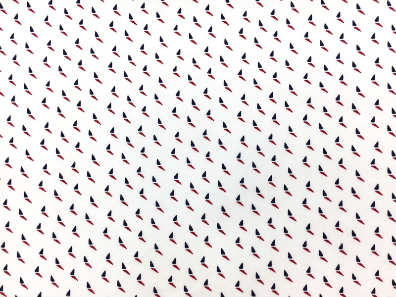 Cotton Shirting with Petite Triangles0