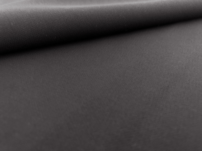 Polyester and Spandex Stretch Crepe in Charcoal2