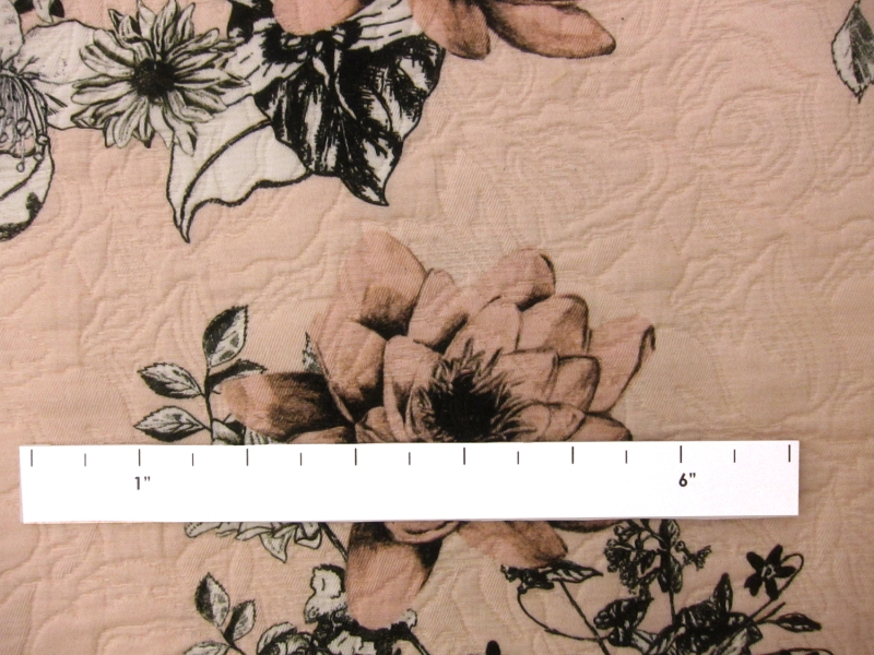 Cotton Blend Matelasse Print 1