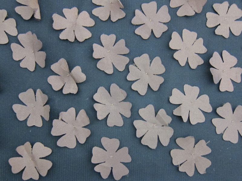 Flowers Appliqué on Tulle        0