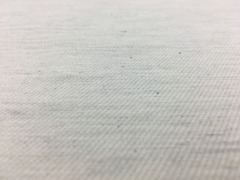 Doubleface Stretch Cotton Twill in Heather Ivory1