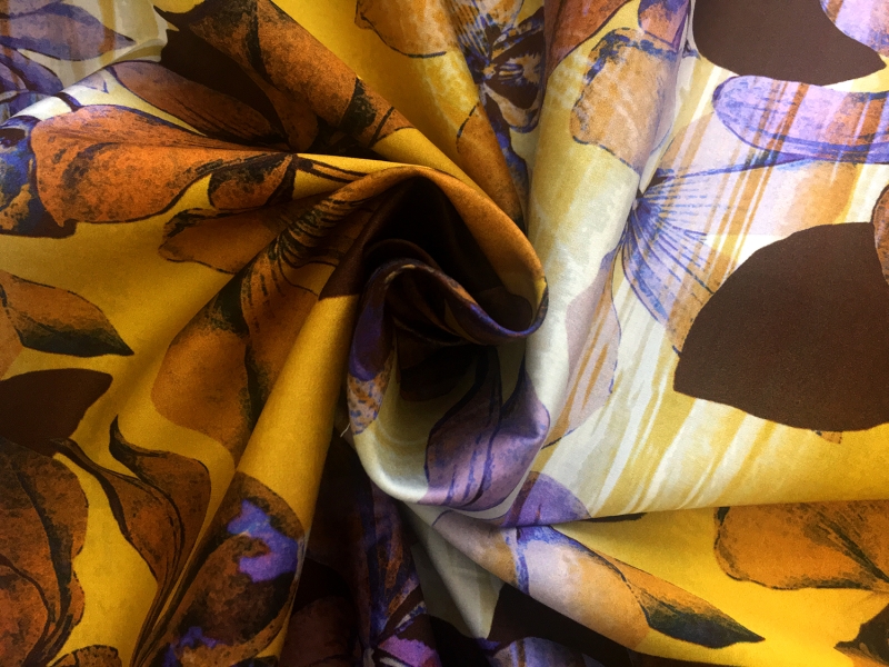 Ratti Italian Cotton Sateen Orchids Print1