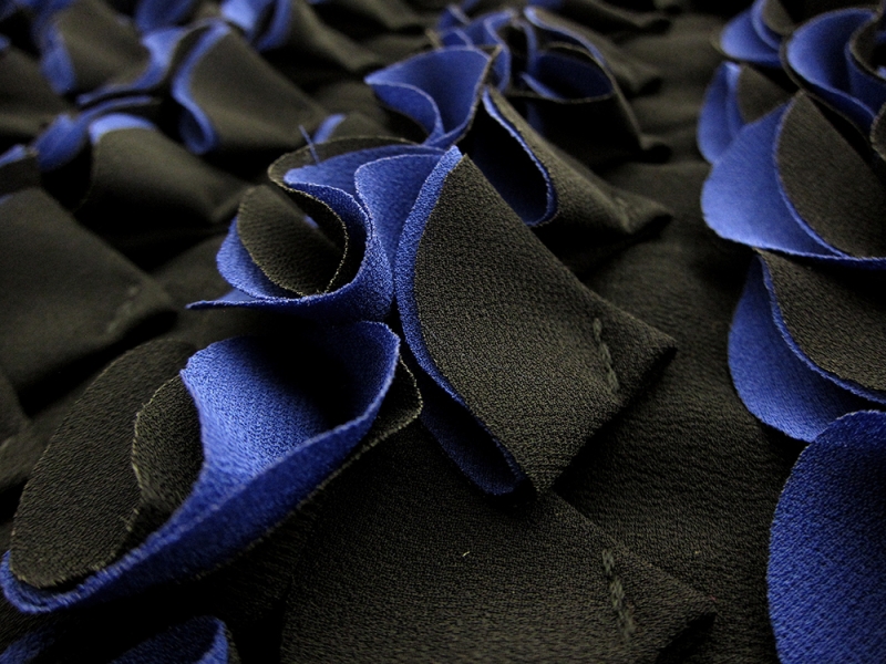 Novelty Samba Polyester Georgette Ruffles1