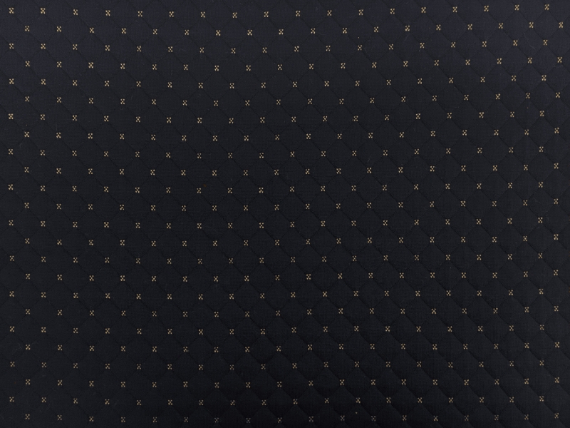 Quilted Novelty Knit in Navy0