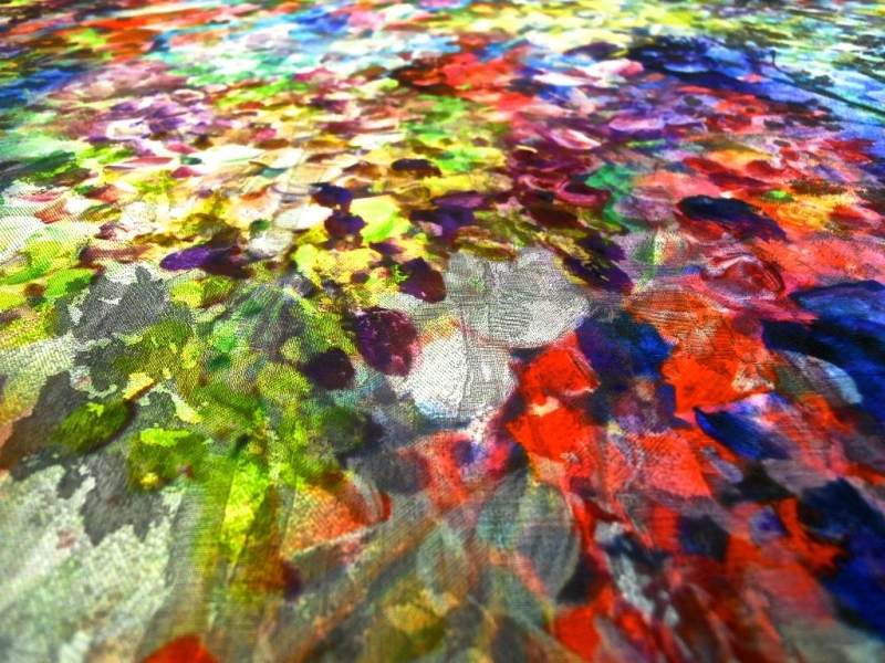 Printed Multicolor Organza Jacquard2