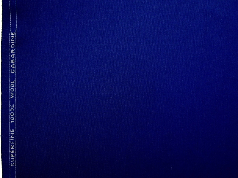 Wool Gabardine in Royal0