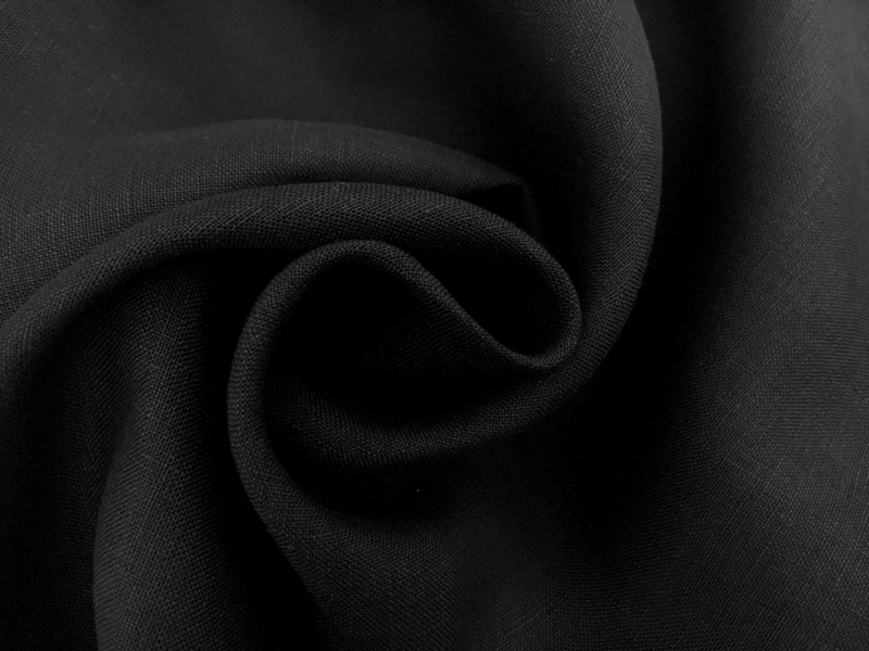 Soft Handkerchief Linen in Black1