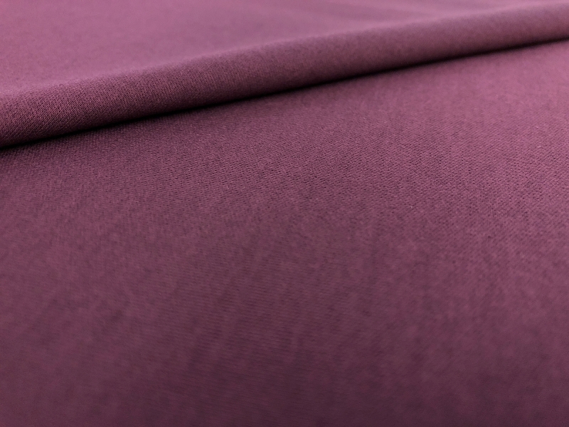 Extrafine Cotton Interlock Knit in Aubergine0