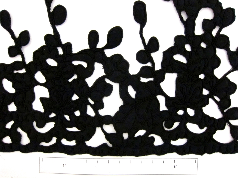 Corded Satin Appliqué on Illusion1