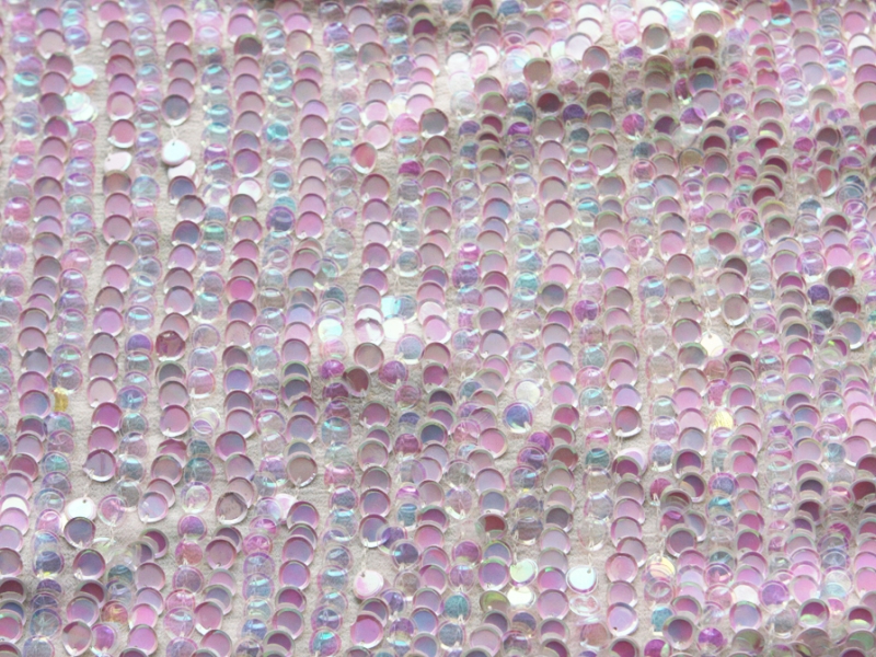 Novelty Sequins on Silk Chiffon0