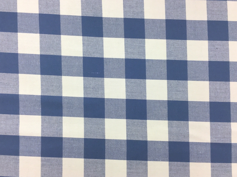 Carolina Cotton Gingham in Denim0