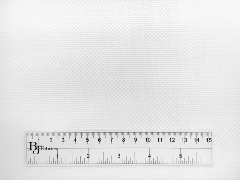 Pima Cotton Birdseye Pique in White2