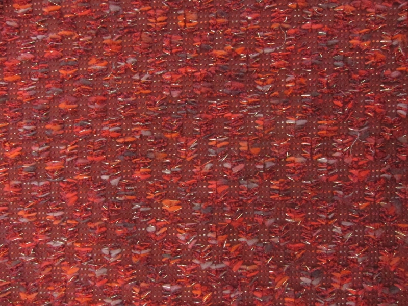 Novelty Wool and Viscose with Lurex Blend Taffeta0