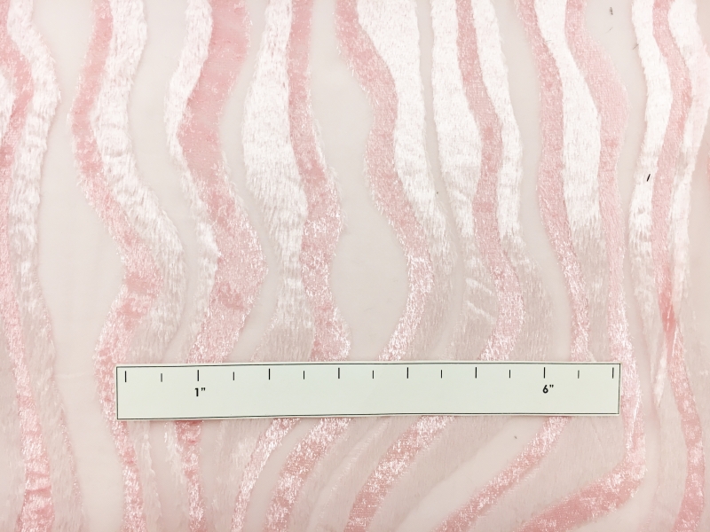 French Silk and Lurex Burnout Velvet with Large Waves1