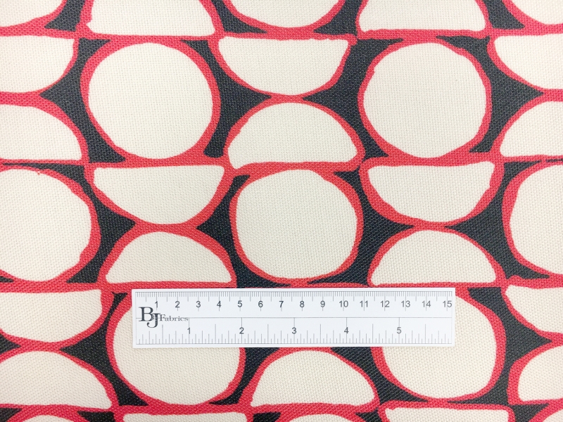 Cotton and Viscose Blend Light Weight Canvas with Geometric Patterns1