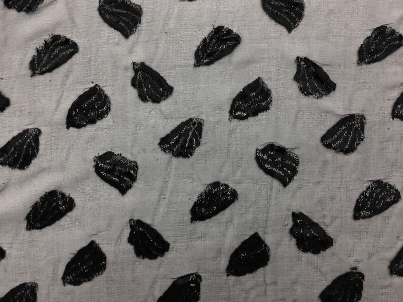 French Silk Lurex Burnout Velvet With Animal Spots0