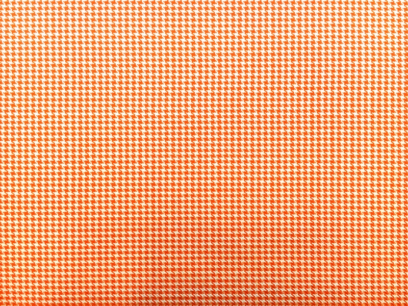 Italian Superfine Wool and Silk Houndstooth in Tangerine0