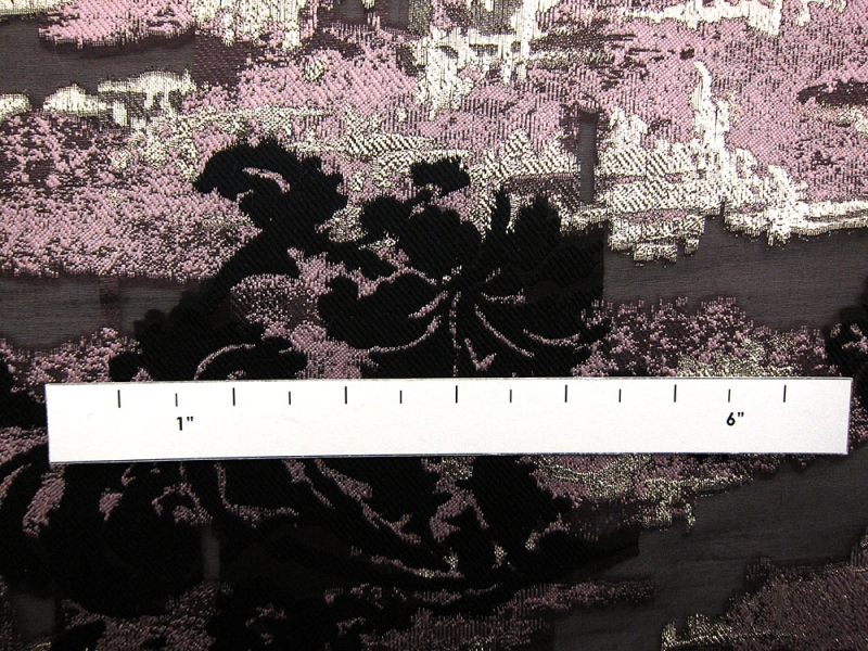 Silk Blend Metallic Fil Coupé Organza2