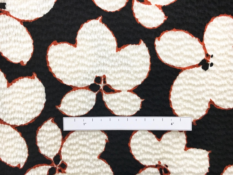 Wool and Nylon Panel with Large Florals1