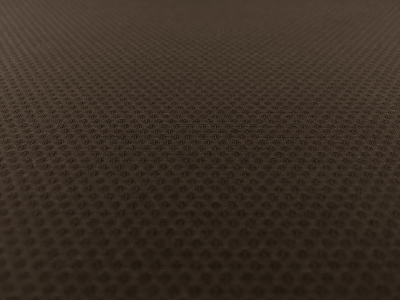 Italian Cotton Lycra Pique in Brown0