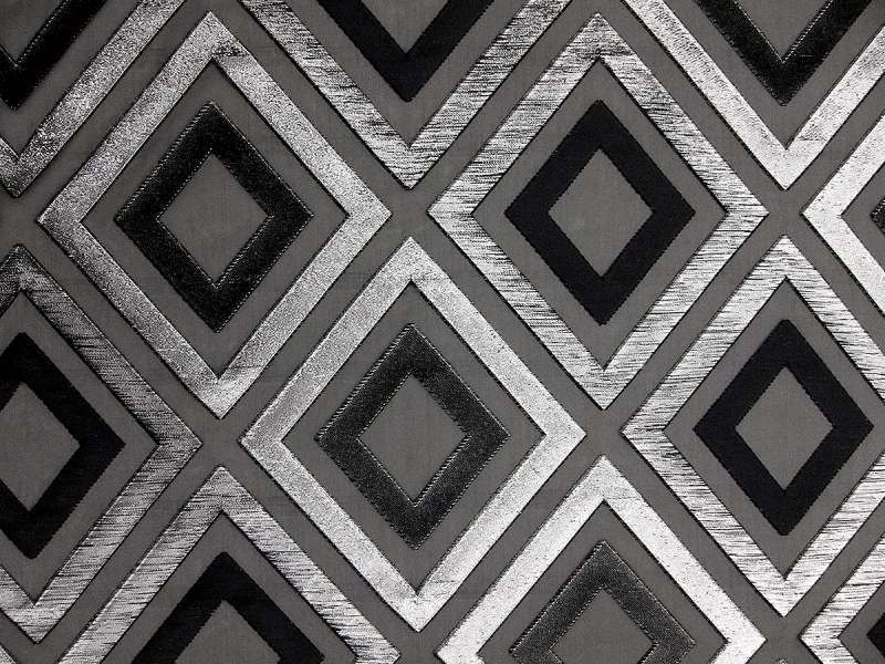 Silk Blend Metallic Fil Coupé Organza0