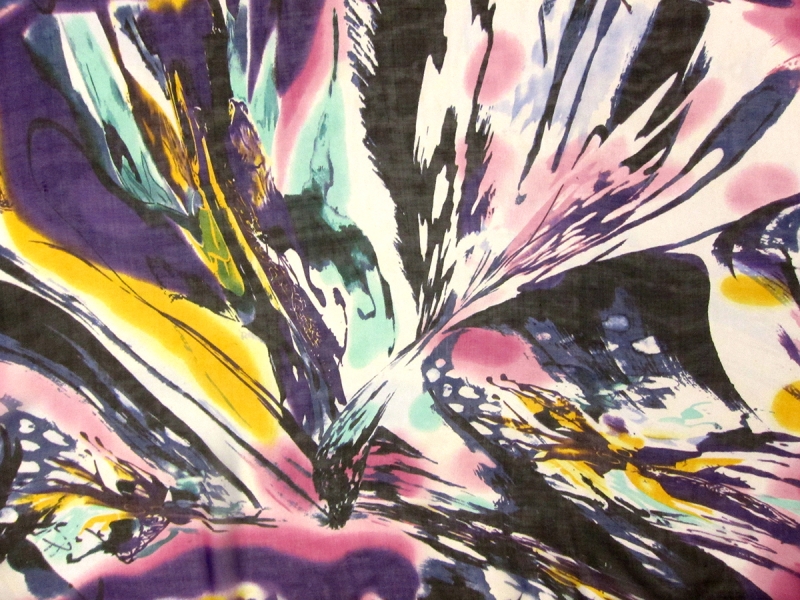 Printed Silk Chiffon0