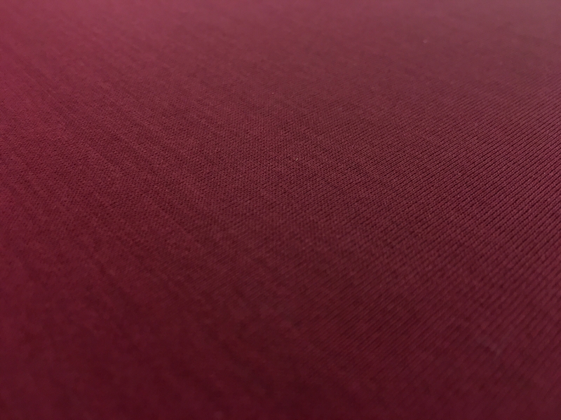 Italian Cotton Jersey in Burgundy0