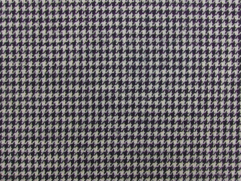Linen Upholstery Houndstooth 0