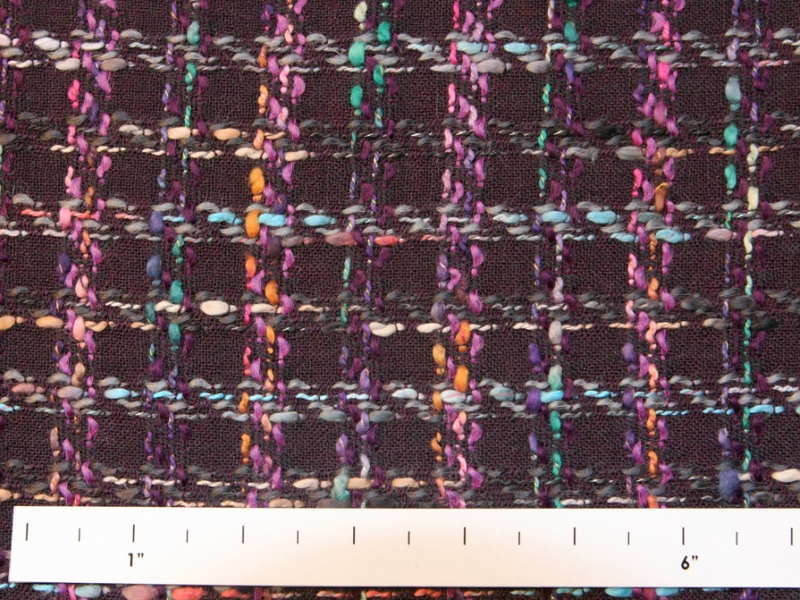 Virgin Wool Rayon Tweed0